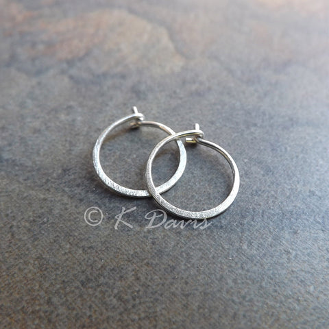 small silver hoop