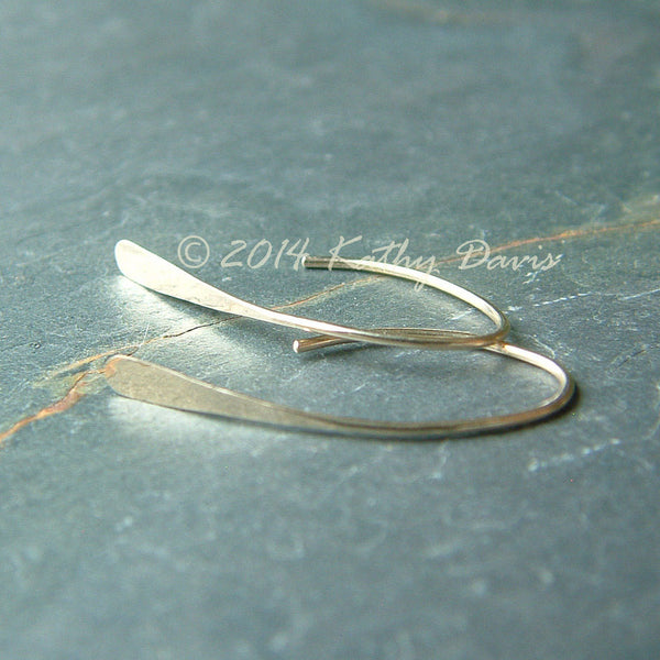 solid gold open hoops