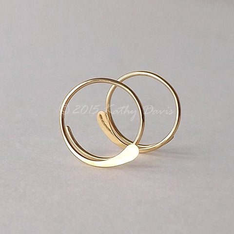 gold open hoops