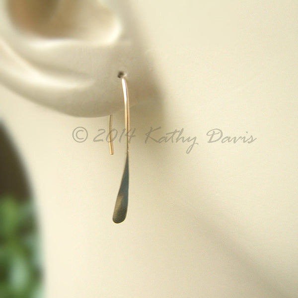 teardrop wishbone open hoop