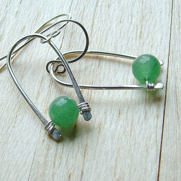 silver hoop dangle