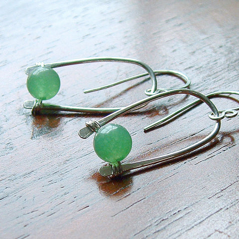 aventurine dangle earring