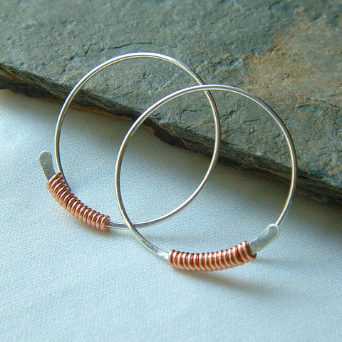 open hoop earrings