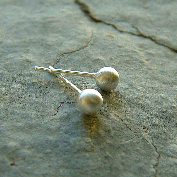 silver post earrings