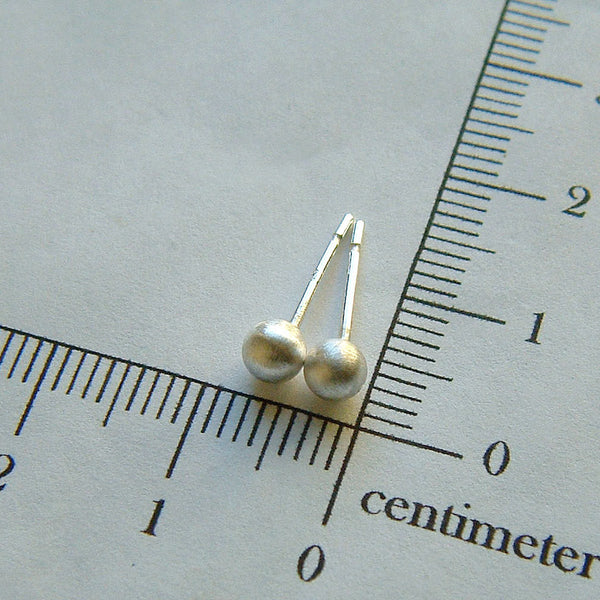 small silver post earrings