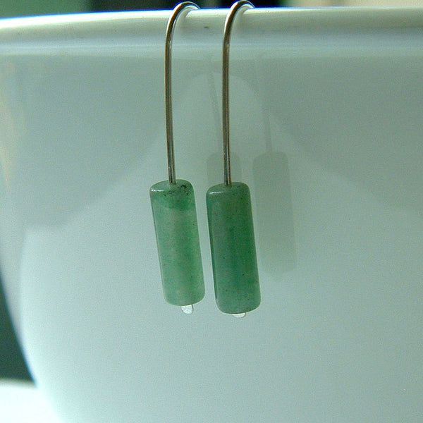 long green earrings