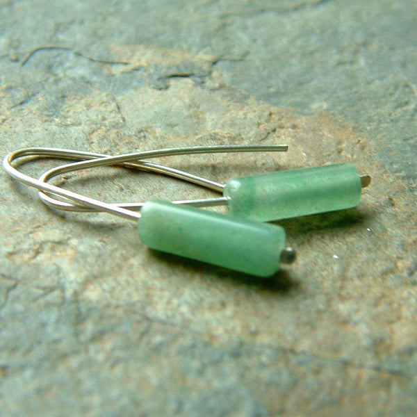 silver open hook earring