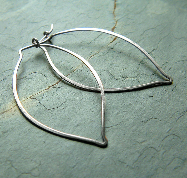 silver hoop earrings