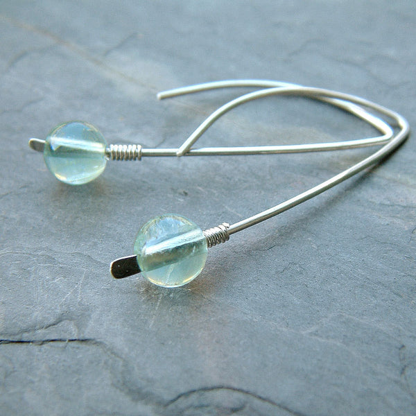 open hoops with fluorite