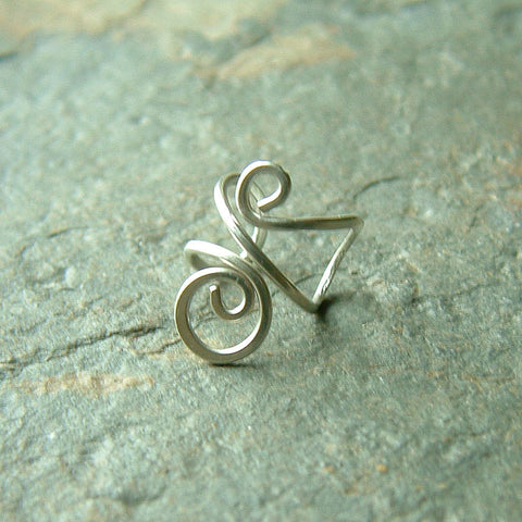 silver ear cuff