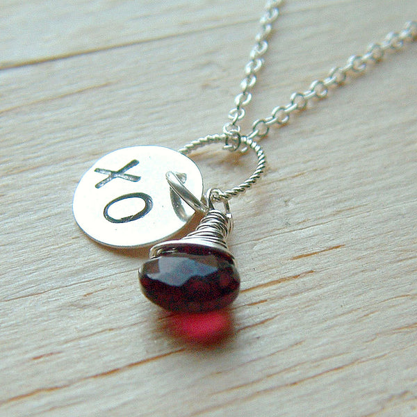garnet necklace