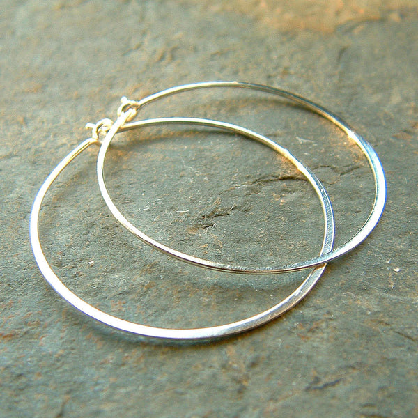 sterling silver hoops
