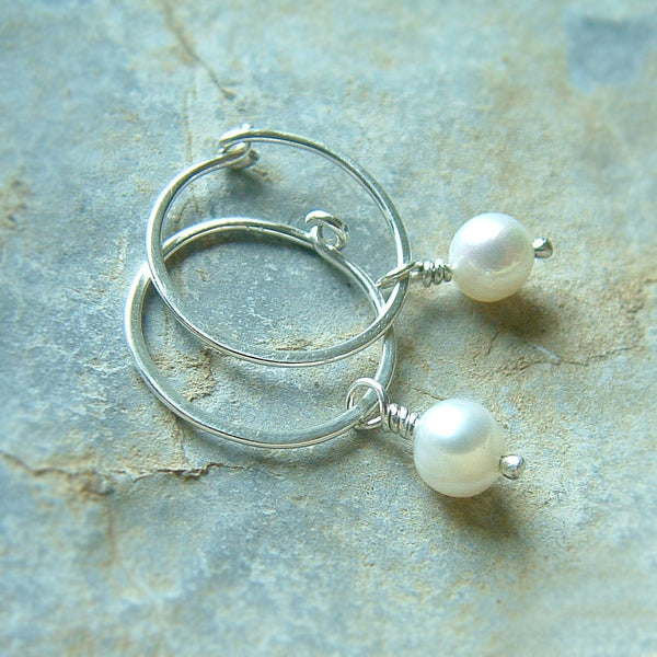 hoop with pearl