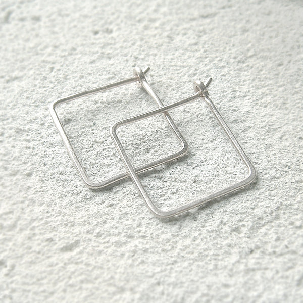 small square earring