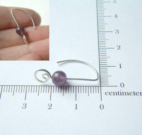small amethyst earrings