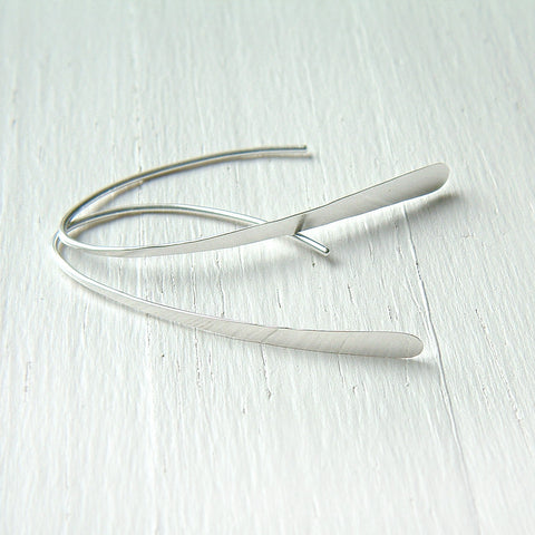 medium wishbone threader earrings