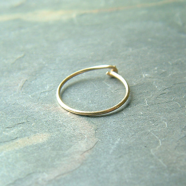 solid gold hoop