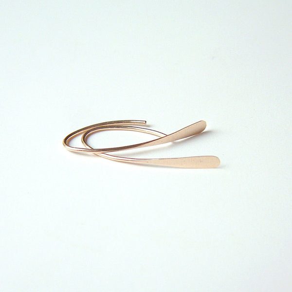 solid gold small wishone earrings