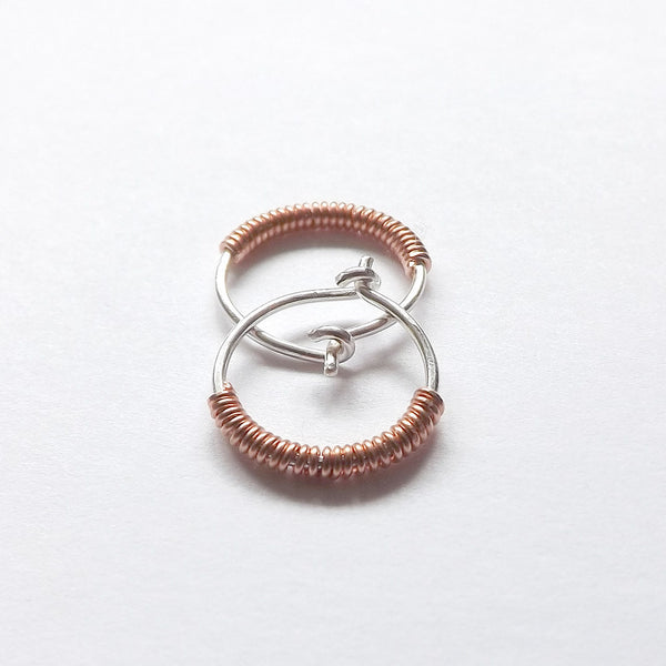 small silver hoops