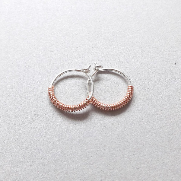 mixed metal earrings