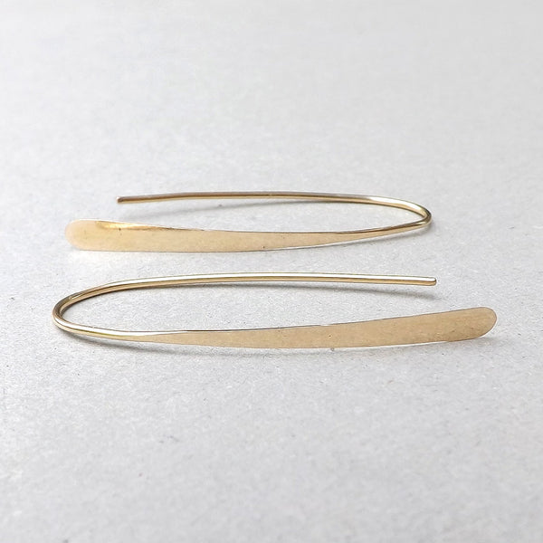 gold wishbone hoops