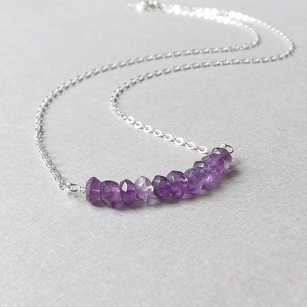 amethyst gemstone necklace