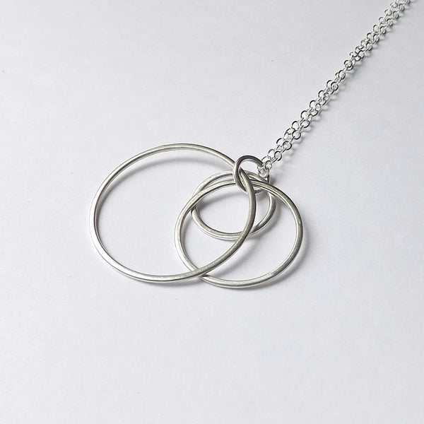 Sterling Silver Circles Necklace
