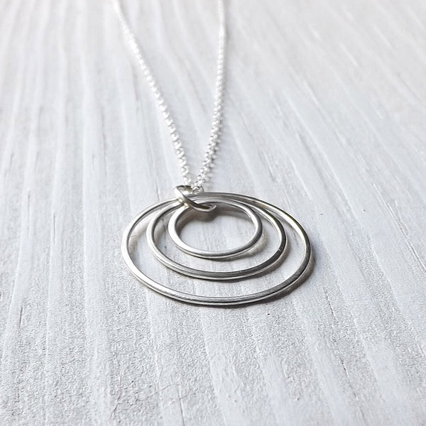 Sterling Silver Circles Necklace