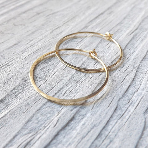 gold hoop earrings