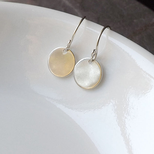small silver earrings