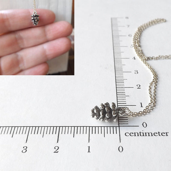 pinecone necklace measurement