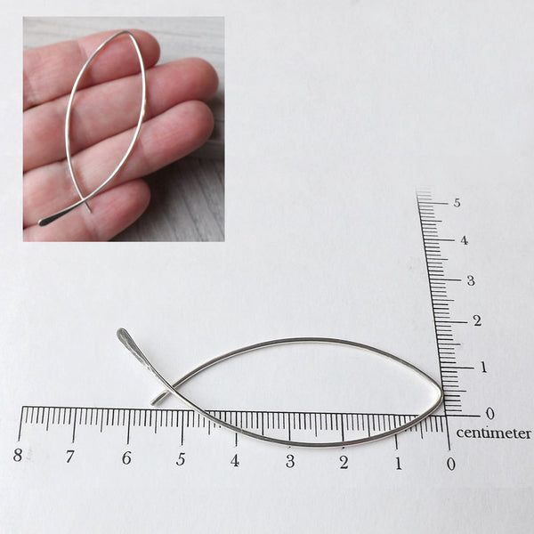 large silver hoop earrings
