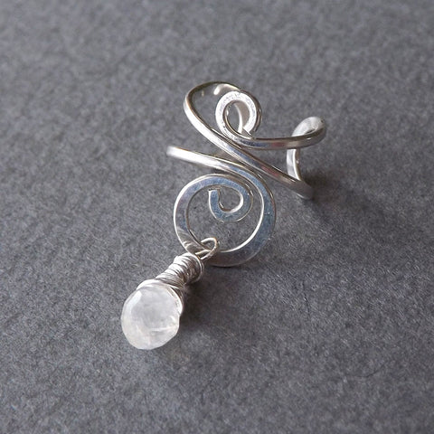 moonstone ear cuff