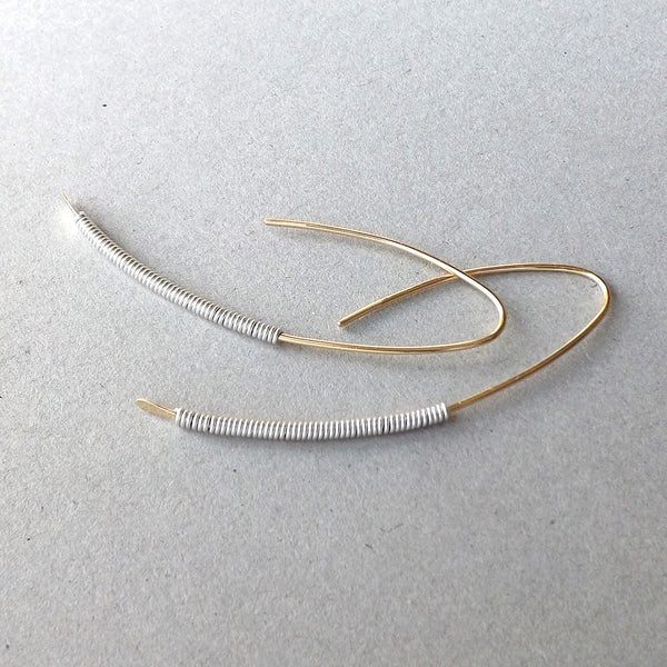 gold threader earrings
