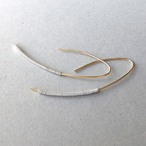 gold threader earrings