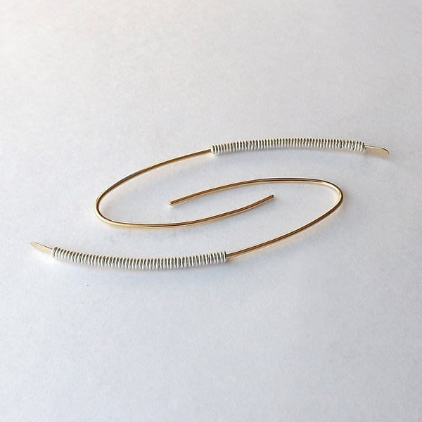 long threader earrings