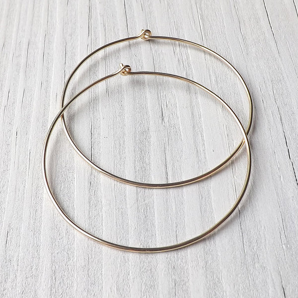 gold hoop earrings