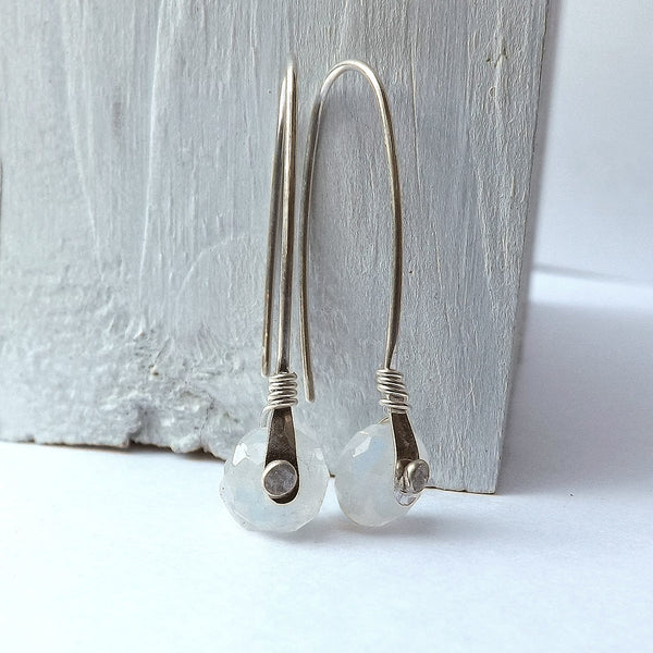 silver rivet earring