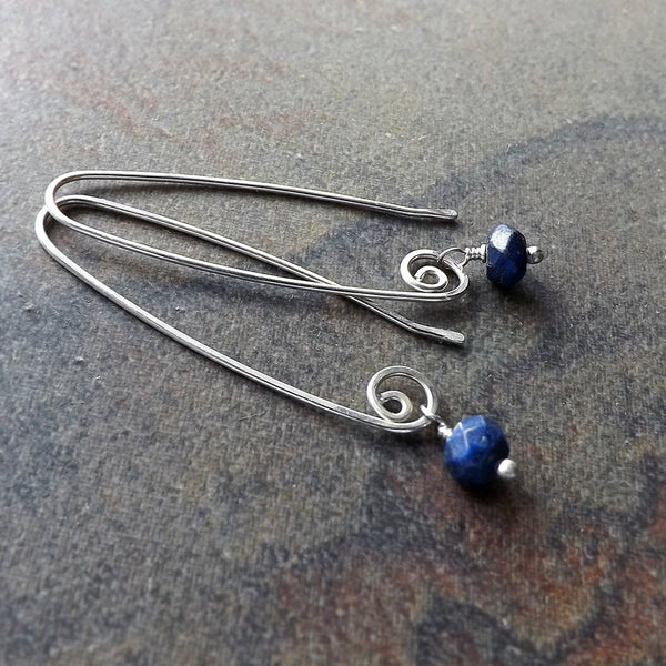long lapis earrings