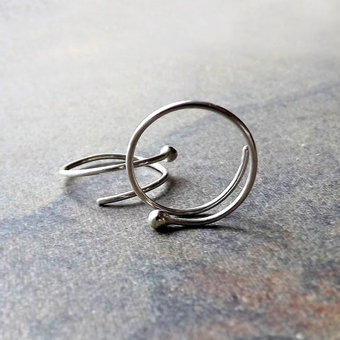 open hoop earrings