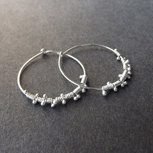 wire wrapped hoops