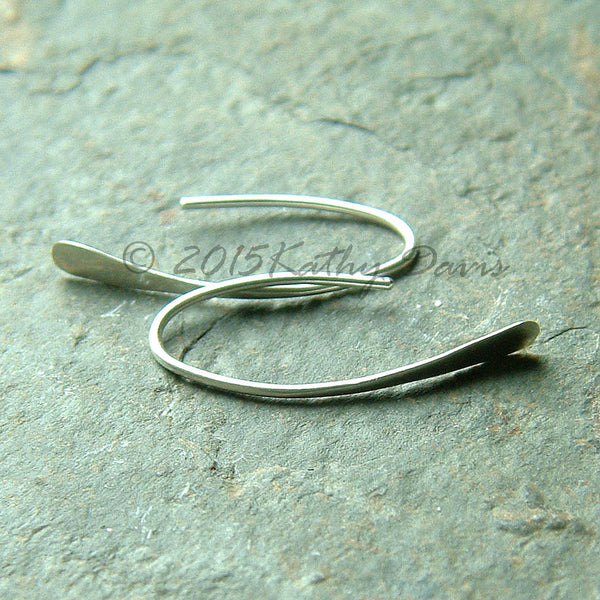 small wishbone earrings