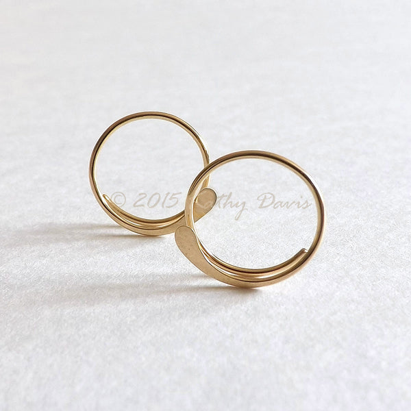 gold open hoops