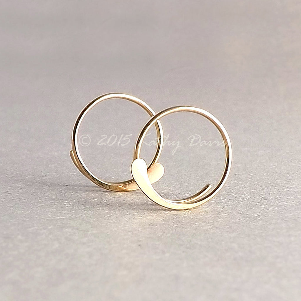 Huitan Minimalist Hoop Earrings Gold Color Paved CZ Stone Daily Wear Fashion  Circle Earrings for Women Teen's Statement Jewelry - AliExpress