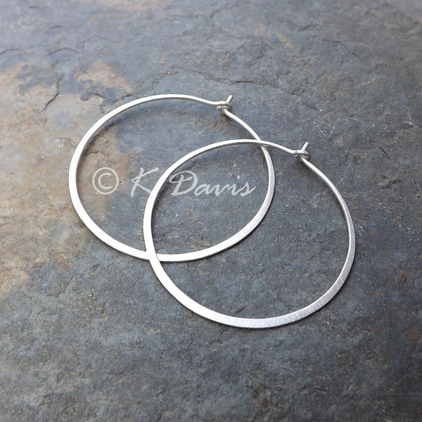 large silver hoops