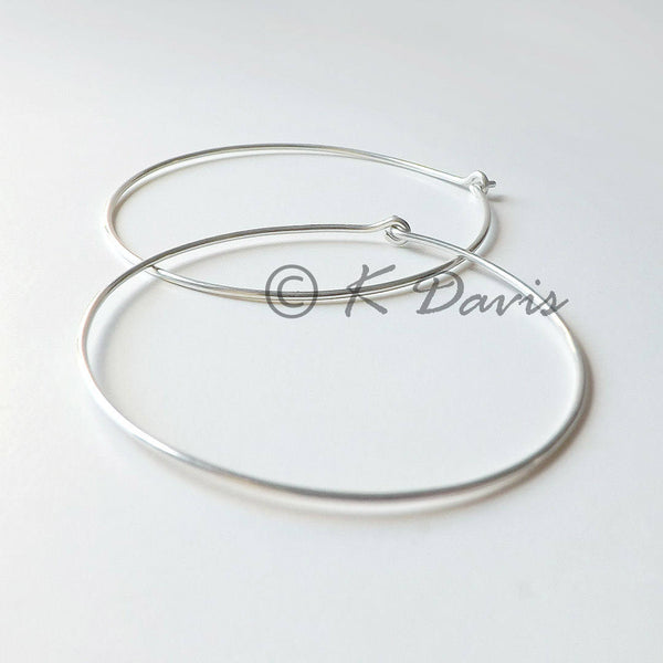 large silver hoop earrings