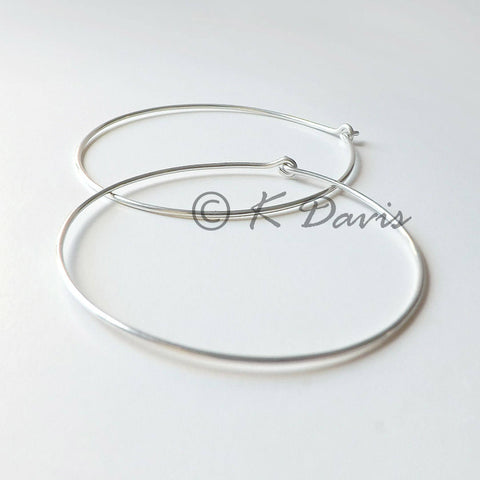 large silver hoop earrings