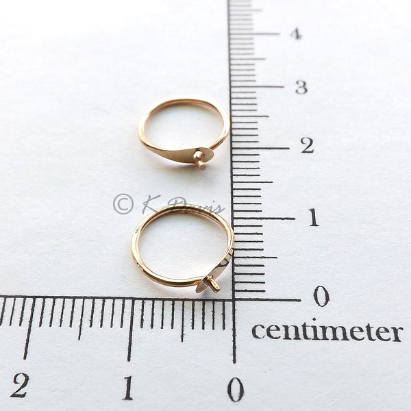 Custom 14k Solid Gold Small Hoops Reserved