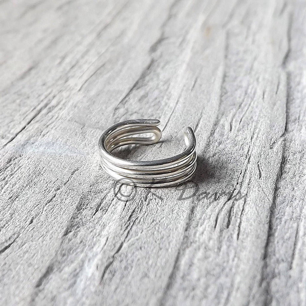 Earcuff Silver Triple Band Ear Cuff – kdavisstudios