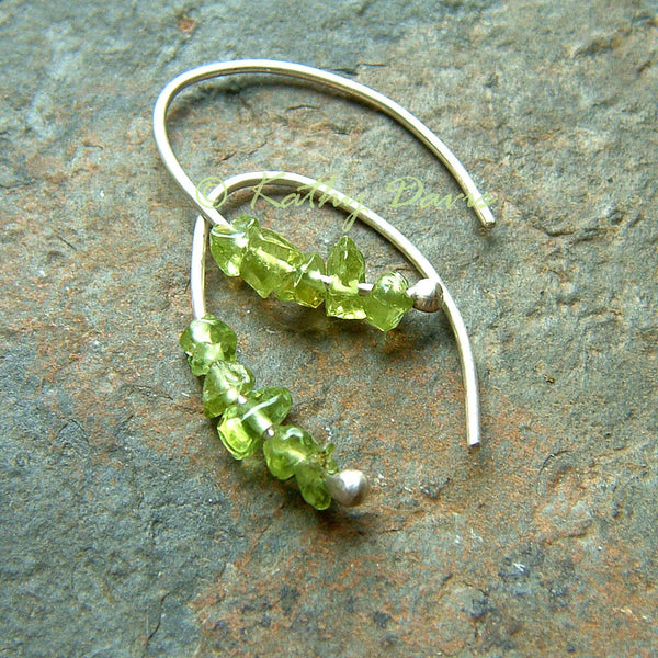 peridot gemstone earrings